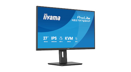 iiyama ProLite XB2797QSNP-B1 27″ QHD-Monitor mit USB-C-Docking, KVM-Switch und LAN
