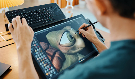 Wacom Cintiq Pro 17 - Kabelgebunden - 382 x 215 mm - USB - 43,2 cm (17") - 16:9 - 3840 x 2160 Pixel