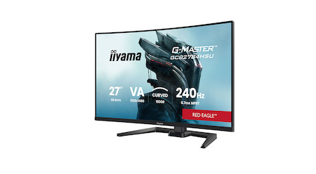 iiyama Red Eagle G-MASTER GCB2784HSU-B1 27" Curved Gaming-Monitor mit höhenverstellbarem Standfuß