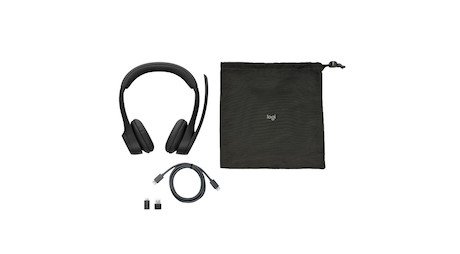 Logitech Zone 305 kabelloses Bluetooth Dual Headset mit USB-C-Empfänger