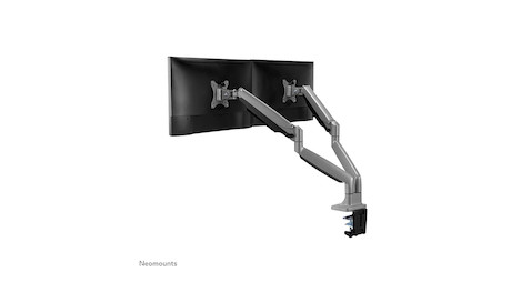 Neomounts NM-D750DSILVER Monitorarm 10-32" - Gasfeder - Klemme/Durchführung - 9 kg - 25,4 cm (10") -