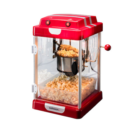 celexon CinePop CP1000 Popcornmaschine - Retrolook - rot