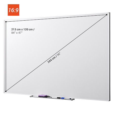 celexon Whiteboard Projektions-Schreibtafel Professional 213 x 120 cm