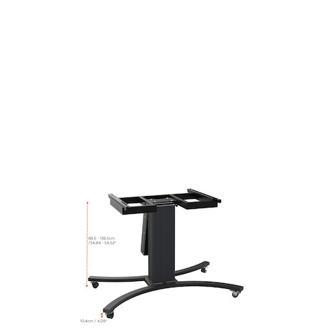 celexon Expert elektrisch höhenverstellbarer Display-Rollwagen Adjust-V4286B mit Kippfunktion - 50cm