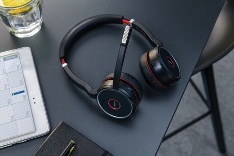Jabra Evolve 75 MS Duo - Zertifiziert für Skype for Business StereoHeadset inkl. Link 370
