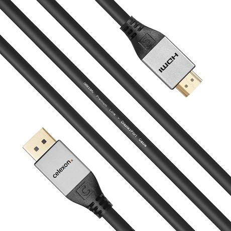 celexon DisplayPort auf HDMI Kabel 4K 1,0m - Professional Line