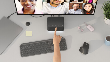 Logi Dock MSFT Version WIP, All-In-One Docking Station, Grafit