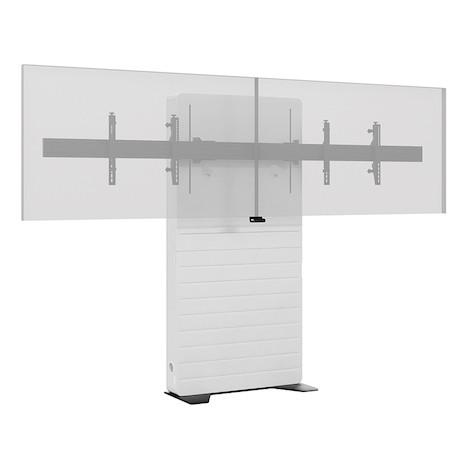 Hagor CON-Line® Big FS Lift Dual 65 - 75" freistehende Medienstele, elektrisch höhenverstellbar