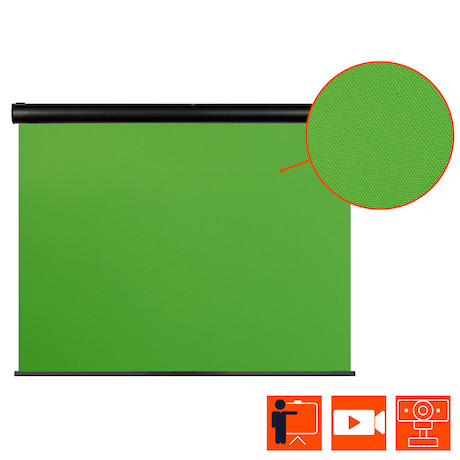 celexon Motor Chroma Key Green Screen 400 x 300 cm - Demo
