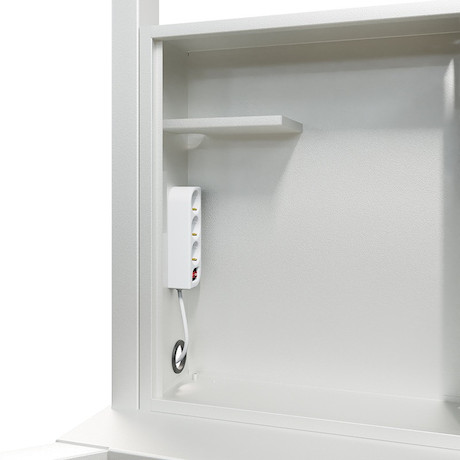 Hagor HP Twin Lift M-DW mobiles, elektro-motorisch höhenverstellbares Liftsystem für zwei Displays n
