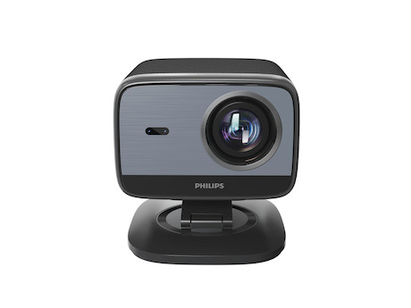 Philips NeoPix 450 Smart Full HD kompakter LED Projektor mit um 180 Grad drehbarem Ständer und einem