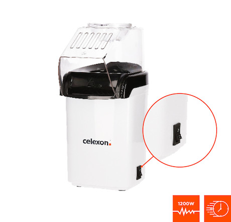 celexon CinePop CP150 Popcornmaschine - weiß/schwarz