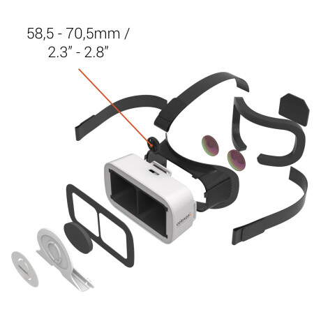 celexon VR 3D Virtual Reality Brille VRG1 - für 4,7”-6”