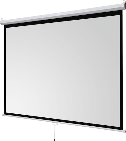 celexon basic line Rolloleinwand 200 x 150cm,Leinwand Format 16:9 , Heimkino Leinwand, Beamerleinwan