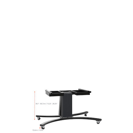 celexon Expert elektrisch höhenverstellbarer Display-Rollwagen Adjust-V4270B mit Kippfunktion - 28cm