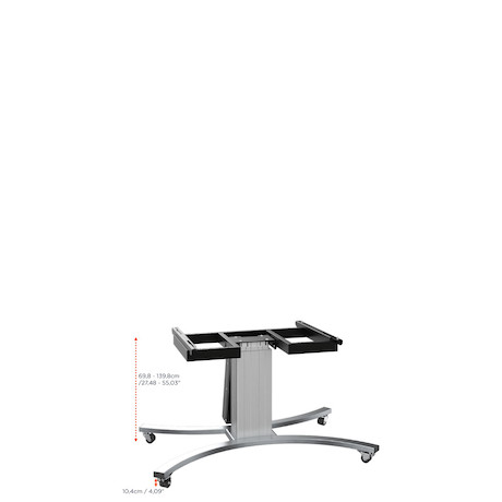 celexon Expert elektrisch höhenverstellbarer Display-Rollwagen Adjust-V4275S mit Kippfunktion - 70cm