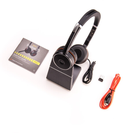 Jabra Evolve 75 MS Duo - Zertifiziert für Skype for Business StereoHeadset inkl. Link 370