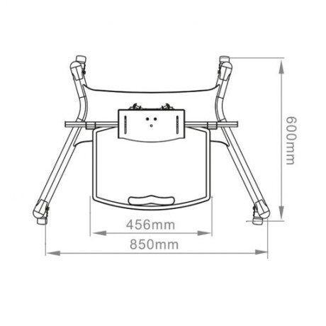 Hagor HP Twin Stand - mobiles Standsystem - 32-55" | max. VESA 600x400 | Traglast 50kg