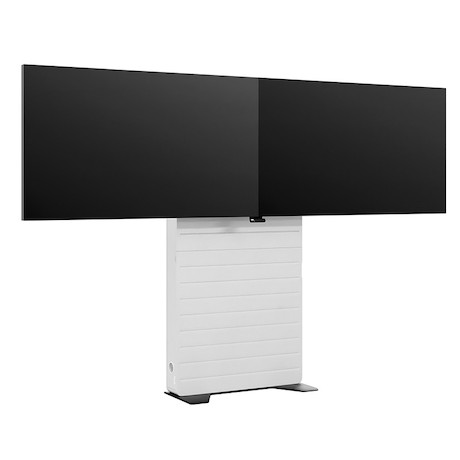 Hagor CON-Line® Big FS Lift Dual 65 - 75" freistehende Medienstele, elektrisch höhenverstellbar