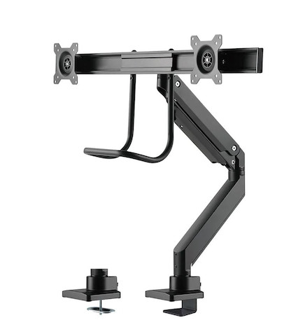 Neomounts NM-D775DXBLACK Tischhalterung für zwei Flachbildschirme bis 32" | 8 kg (pro Bildschirm)