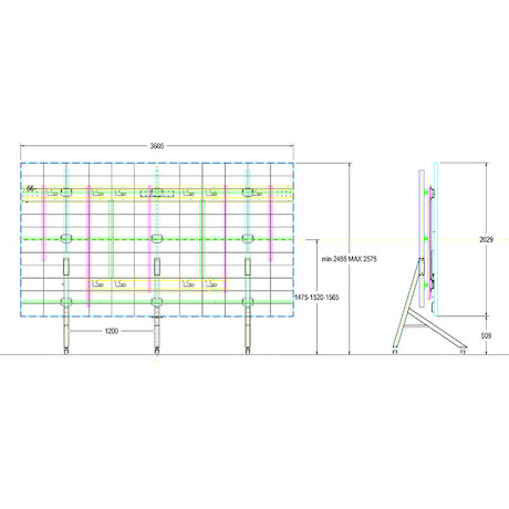 Hagor mobiles LED-Standsystem passend für LG LAEC 163“ GN2