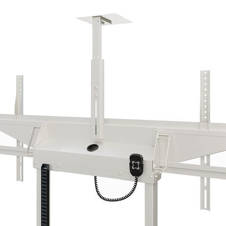 Hagor HP Twin Lift M-DW mobiles, elektro-motorisch höhenverstellbares Liftsystem für zwei Displays n