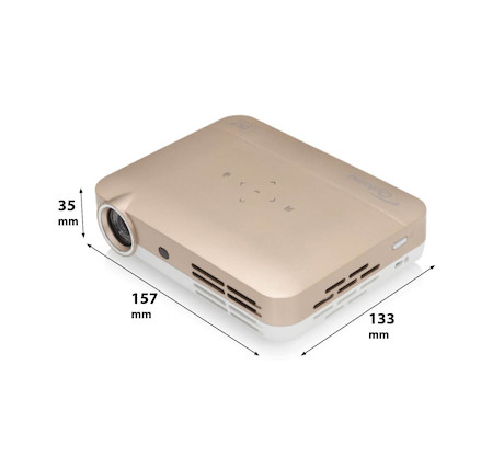 Optoma ML330, gold Mini Beamer mit 500 ANSI-Lumen und WXGA Auflösung