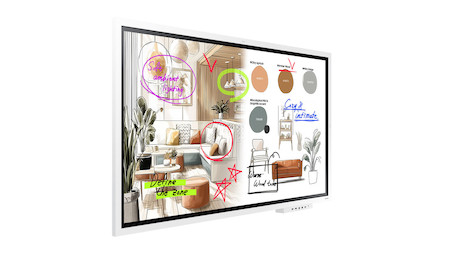 Samsung Flip WM85FX 85" 4K Interaktives Touchdisplay für effiziente Zusammenarbeit
