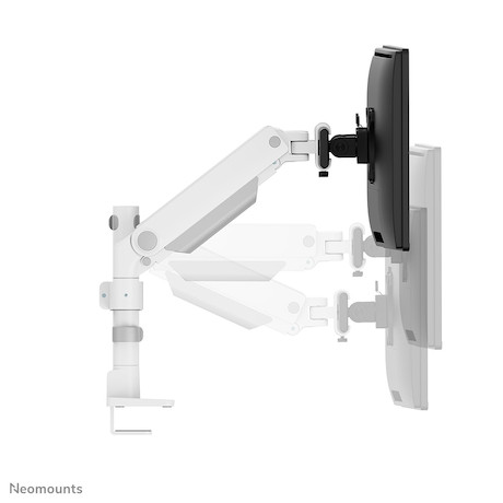 Neomounts Next One SL Desk Mount double display sliding VESA topfix clamp/grommet