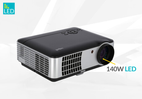 ivolum LED Heimkino- und Business-Beamer HBP-3000 mit 2800 Lumen und FullHD