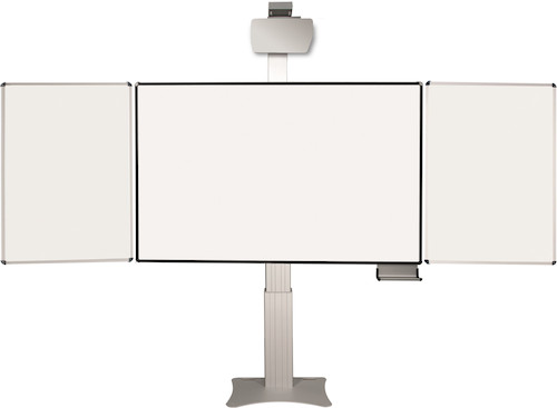 celexon Expert elektrisch höhenverstellbare Pylonentafel Adjust 207 x 130cm PEN mit Flügeln
