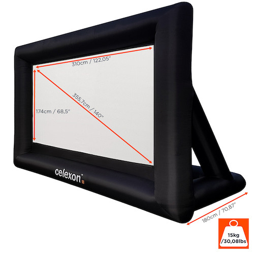celexon inflatable outdoor screen INF200 buy now!