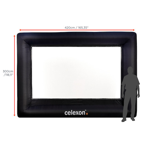 celexon inflatable outdoor screen INF200 buy now!